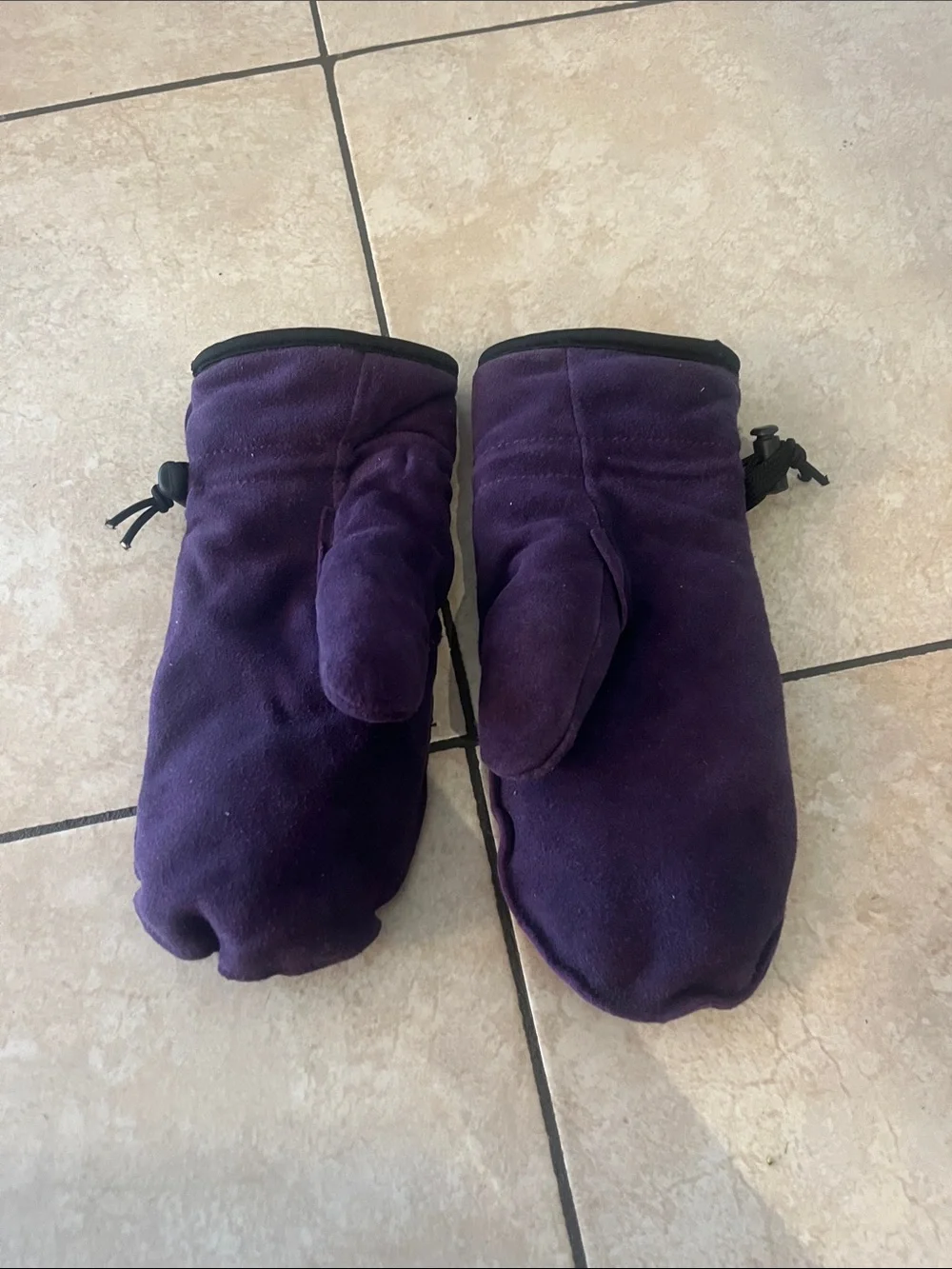 Plum Purple Fleece Mittens